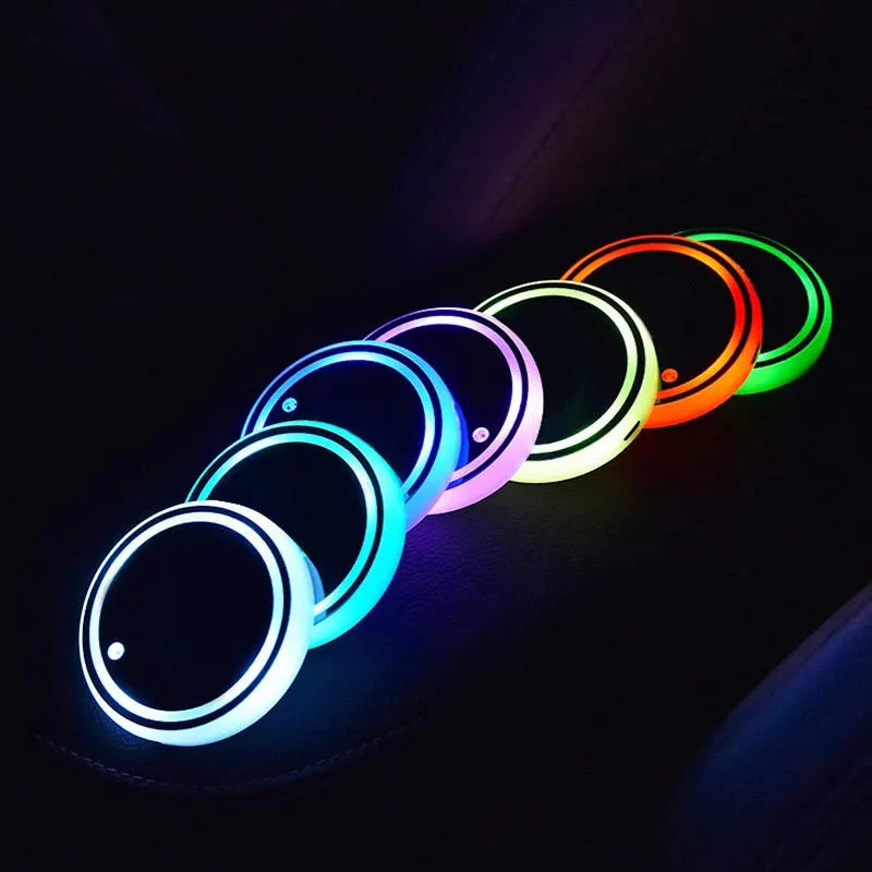 $hift LED Car Cup Holder Mats